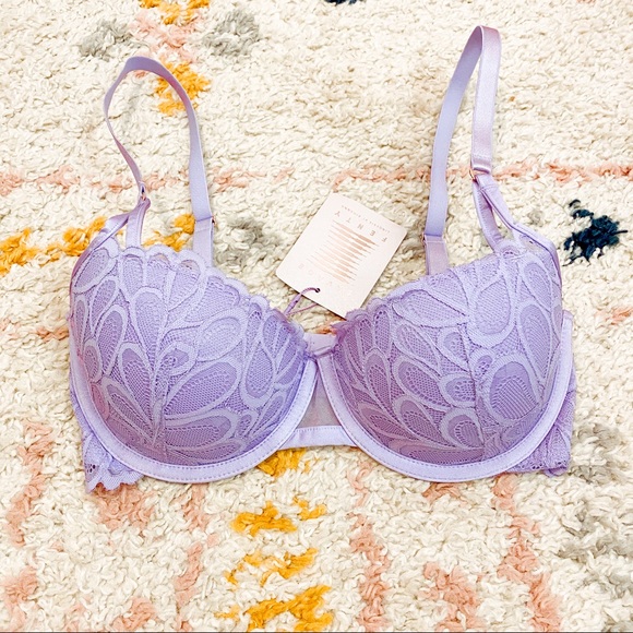 Savage Fenty Not Sorry Lightly Lined Lace Balconette Bra - Picture 4 of 5